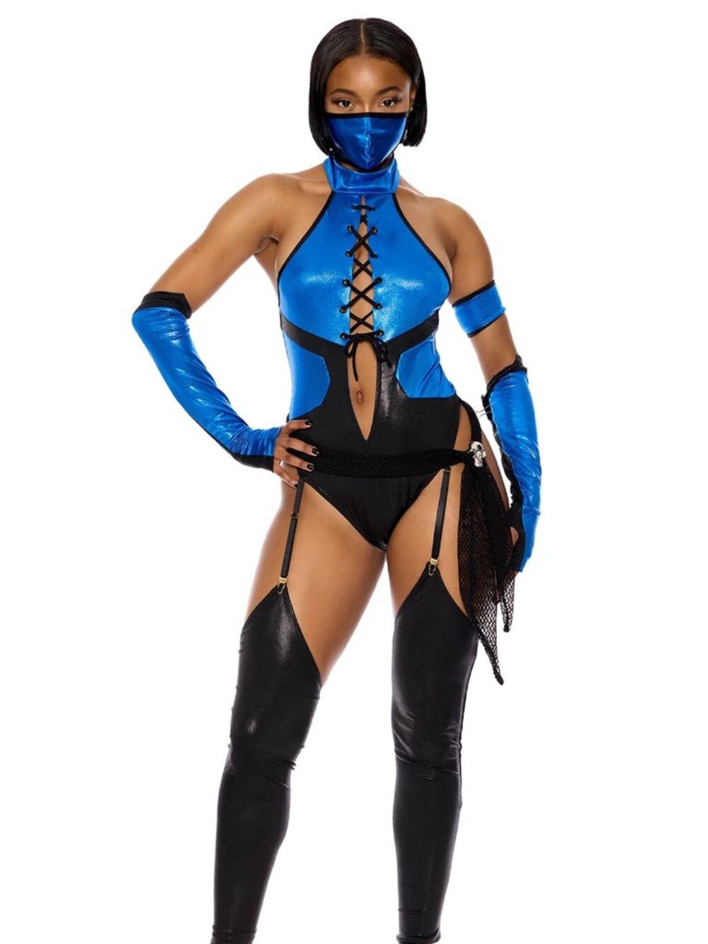 NWT BRUTALITY! 6-Piece Women's S/M Video Game Character Costume Cosplay MSRP $69